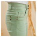 Blancheporte Rovné strečové džíny, barevné světlá zelená