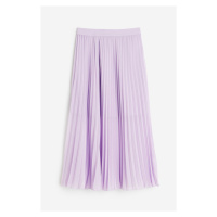 H & M - Plisovaná šifonová sukně - fialová