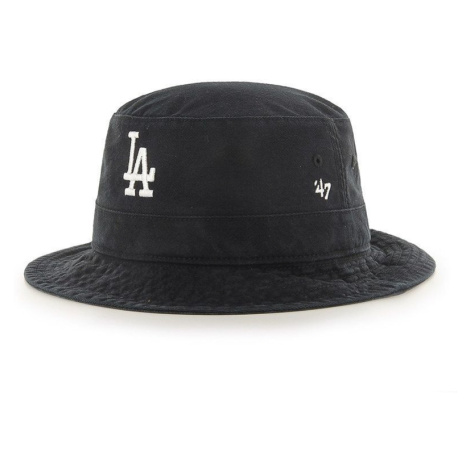 Klobouk 47brand Los Angeles Dodgers černá barva, bavlněný 47 Brand
