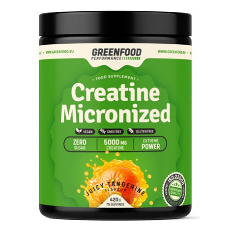 GreenFood Performance Creatine Micronized 420 g - Mandarinka GreenFood Nutrition
