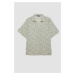 DEFACTO Regular Fit Patterned Short Sleeve Shirt