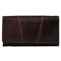 Lagen Dámská kožená peněženka PWL-2388/T tm. hnědá