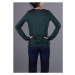 Armani Jeans Půvabné zelené tričko s dlouhým rukávem Armani