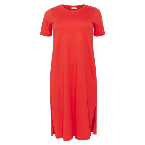 KAFFE CURVE Šaty &#039;KCCaline&#039; jasně červená