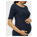 Tmavě modré těhotenské pouzdrové šaty Mama.licious Sanny