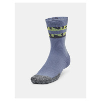Sada tří párů pánských sportovních ponožek v bílé, modré a fialové barvě Under Armour UA Heatgea