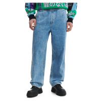 Cropp - Džíny s širokými nohavicemi - Modrá