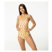 Open Back Swimsuit Yellow model 18094254 - Aloha From Deer