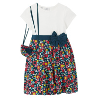 Dívčí šaty + taška (2dílná souprava), organická bavlna