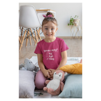 MMO Dívčí tričko Domácí úkoly Barva: Malinová