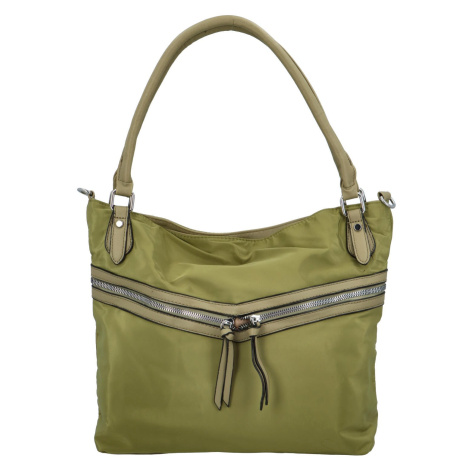 Stylová dámská kombinovaná kabelka Shivali, zelená INT COMPANY