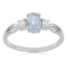 Prsten stříbrný s Blue Sky topazem a velkými zirkony Ag 925 012108 BT - 62 mm 2,0 g