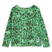 Dětské bavlněné tričko s dlouhým rukávem Mini Rodini zelená barva