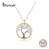 Stříbrný náhrdelník s přívěskem ve tvaru stromu SCN367 LOAMOER