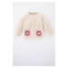 DEFACTO Baby Girl Crew Neck Cardigan