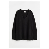 H & M - Oversized svetr - černá
