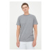 Bavlněné tričko Selected Homme šedá barva