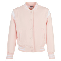 Dívčí mikina Inset College Sweat Jacket růžová/bílá