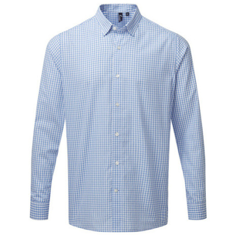 Premier Workwear Pánská košile s dlouhým rukávem PR252 Light Blue -ca. Pantone 7451