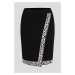 Sukně karl lagerfeld logo knit skirt black/white