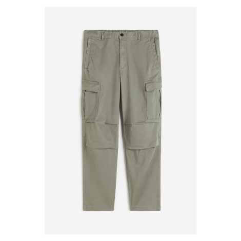 H & M - Kalhoty cargo Regular Fit - zelená H&M