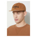 Kšiltovka Carhartt WIP Onyx Cap hnědá barva, s aplikací, I032899.08WXX