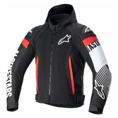 Alpinestars Zaca Air Jacket Black/White/Red Fluo Textilní bunda