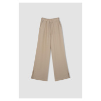 DEFACTO Wide Leg Wide Leg Linen Look Trousers