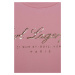 Dětské tričko Karl Lagerfeld růžová barva, s potiskem