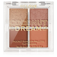 Revolution Relove Pocket Palette paletka očních stínů odstín Coconut Dream 4x0.72 g