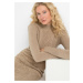 Bonprix RAINBOW pletené šaty Barva: Béžová, Mezinárodní