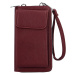 Trendy dámská mini kabelka na mobil Anney, červená