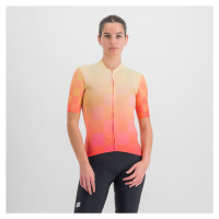 SPORTFUL Cyklistický dres s krátkým rukávem - ROCKET - oranžová/béžová