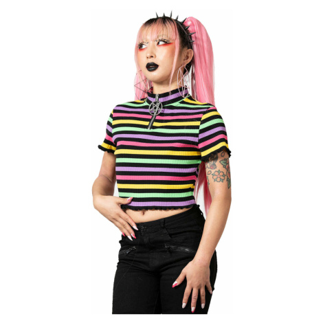 tričko dámské - Rainbow Child Ribbed Crop - KILLSTAR - KSRA004994