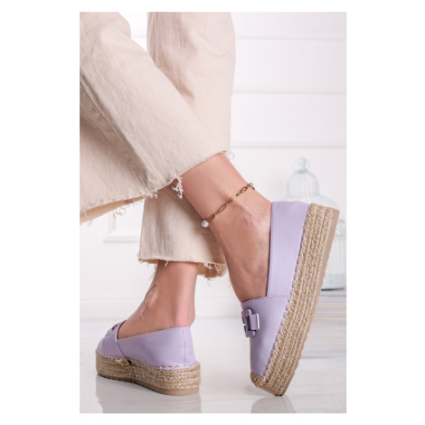 Fialové platformové espadrilly Teresa Bestelle