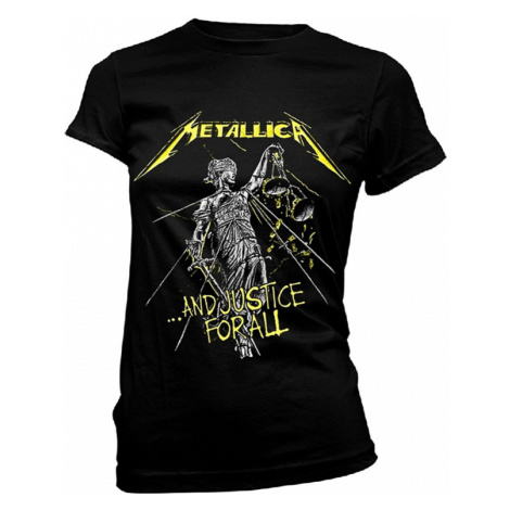 Metallica tričko, And Justice For All Tracks Black, dámské PLASTIC HEAD