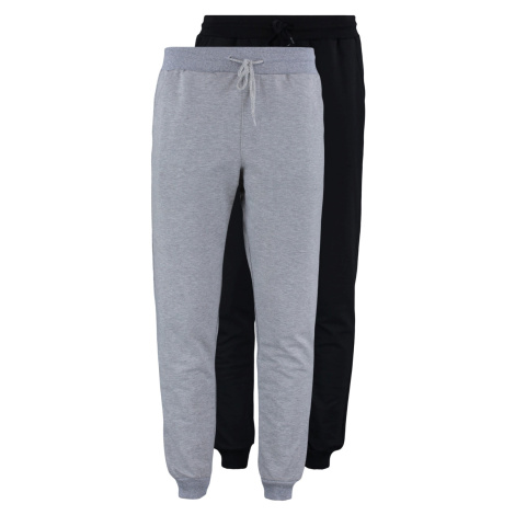 Trendyol Grey-Black Regular/Normal Fit Elastic Jogger 2-Pack Sweatpants