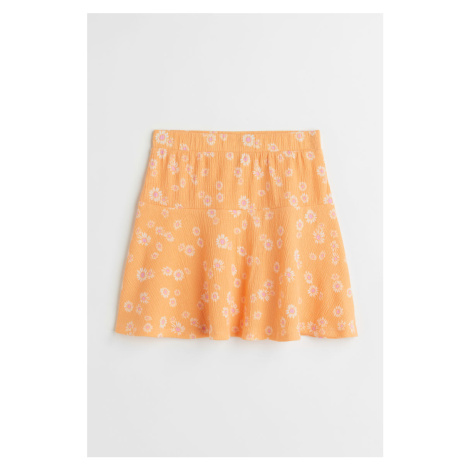 H & M - Žerzejová sukně - oranžová H&M