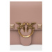 Kožená kabelka Pinko béžová barva