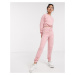 Miss Selfridge joggers in pink co-ord
