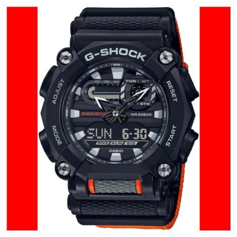 Casio G-Shock GA 900C-1A4ER Black/ Orange