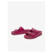 Tmavě růžové dámské pantofle na platformě Zaxy