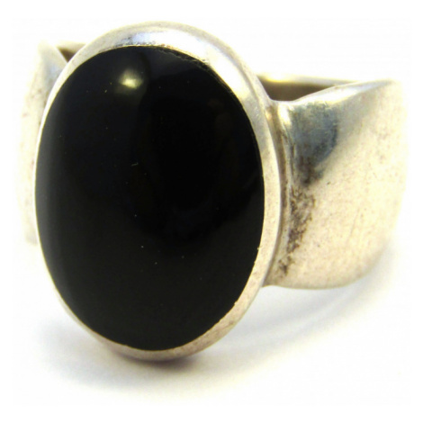AutorskeSperky.com - Stříbrný prsten s onyxem - S888