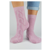 Dámské ponožky Noviti SW002 vlněné Růžová