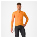 CASTELLI Cyklistický dres s dlouhým rukávem zimní - ESPRESSO THERMAL - oranžová