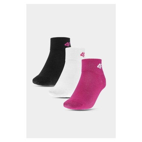 4F ležérní dívčí ponožky 3-BACK Vícebarevné Kesi
