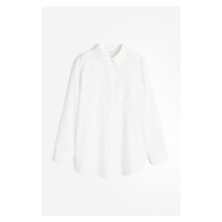 H & M - Košile z lněné směsi - bílá