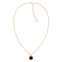 Tommy Hilfiger Moderní pozlacený náhrdelník s přívěskem Iconic Circle 2780656