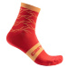 CASTELLI Cyklistické ponožky klasické - CLIMBER'S 3.0 - červená
