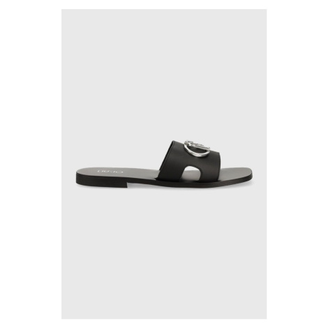 Kožené pantofle Liu Jo SABA 06 dámské, černá barva, SA3151P010222222